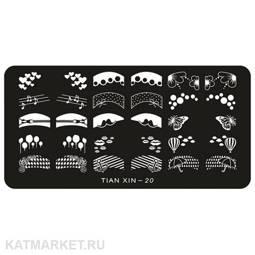 TIAN Пластина для стемпинга 20 60509020