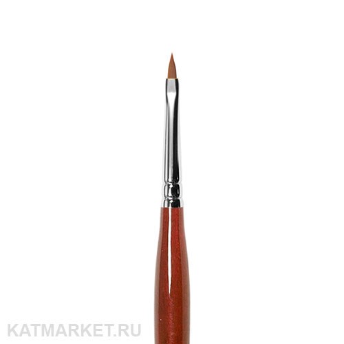 Roubloff GN93R Кисть Лепесток для геля из коричневой синтетики #2 61104042