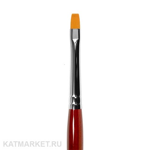Roubloff GC23R Кисть плоская для геля из синтетического волокна #4 61104094