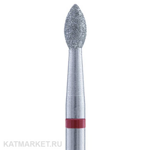 Владмива Фреза алмазная, пламя-пуля 2,5 мм, красная 806.104.257.514.025 70603125