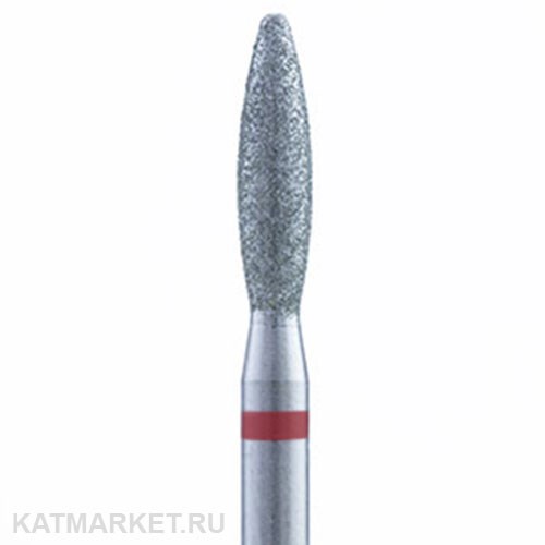 Владмива Фреза алмазная, пламя-свеча 2,5 мм, красная 806.104.244.514.025 70604125