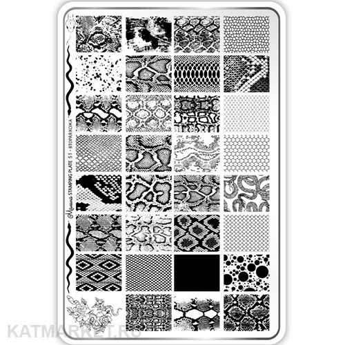 Малина Пластина для стемпинга 51 "Вторая кожа" (+ демолист) 60513151