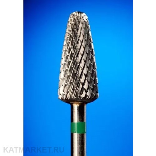 ООО "Фреза" Твердосплавная фреза с крупной крестообразной нарезкой 407001 зеленая 70801309