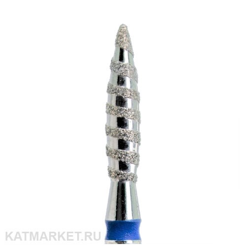 КМИЗ Алмазная фреза 118177 пламя Торнадо 2,3мм синее 866.104.243.100.023 70113223