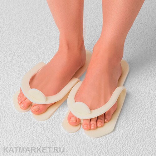 Тапочки Вьетнамки пенопропилен 5мм 20 пар, кремовые 60410204