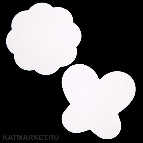 Силиконовая палитра для смешивания красок 2шт, белые 60802041