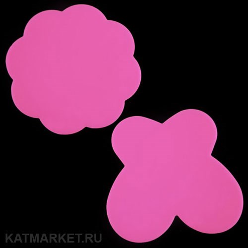 Силиконовая палитра для смешивания красок 2шт, фуксия 60802044