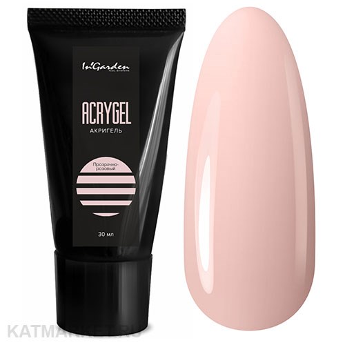 Ingarden 30мл Прозрачно-розовый Акригель в тюбике 10526205