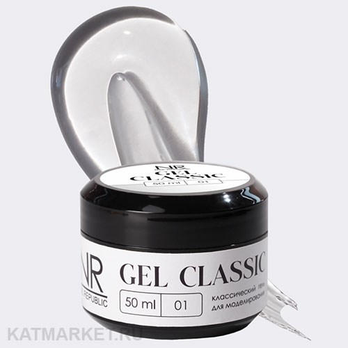 NR 50г Гель прозрачный 01 классический для моделирования 11739001