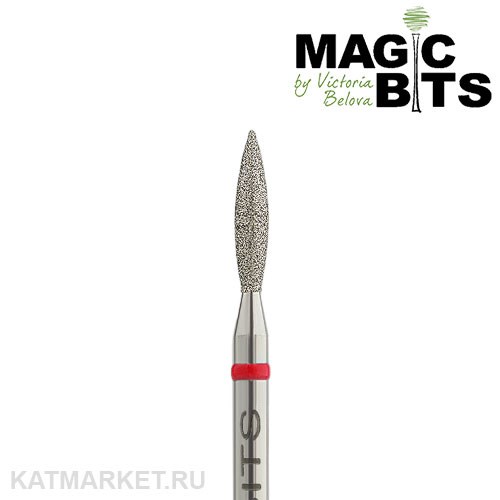 Magic Bits Фреза алмазная пламя острый кончик 2,1мм, мягкий, НАПлК21 71106121