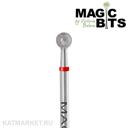 Magic Bits Фреза алмазная шар 4,0мм, мягкий, НАШК40 71110140