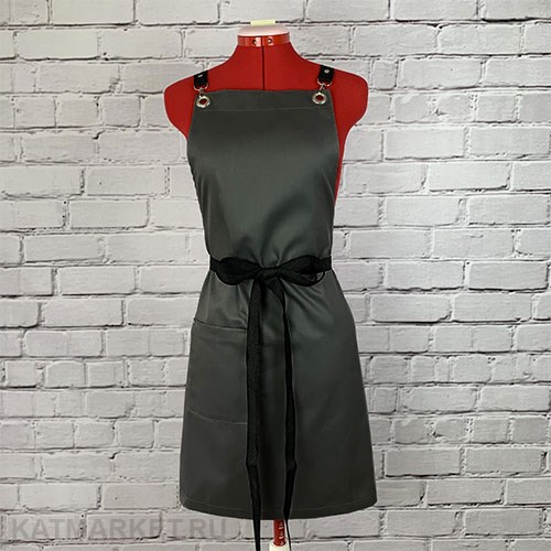 Фартук безразмерный, серый 60415102