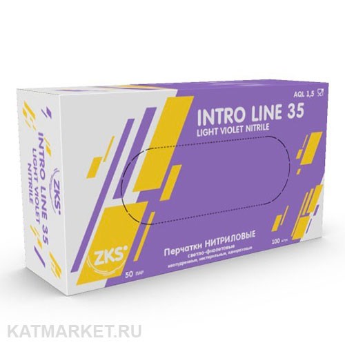 ZKS Intro Line 35 светло-фиолетовые L 100шт Перчатки нитриловые 60417954