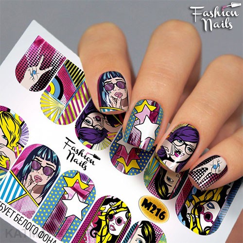 Fashion Nails Слайдер на прозрачной пленке Metallic 216 61293216