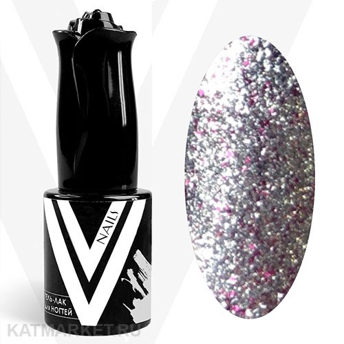 Vogue 10мл 782 Обольстительница Гель-лак с хлопьями фольги Серия Девичник 11925782