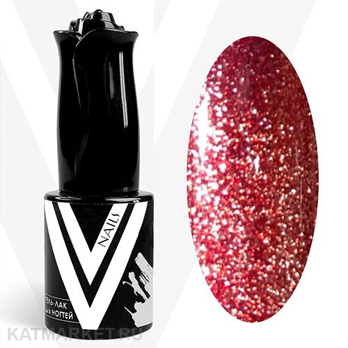 Vogue 10мл 787 Аферистка Гель-лак с хлопьями фольги Серия Девичник 11925787