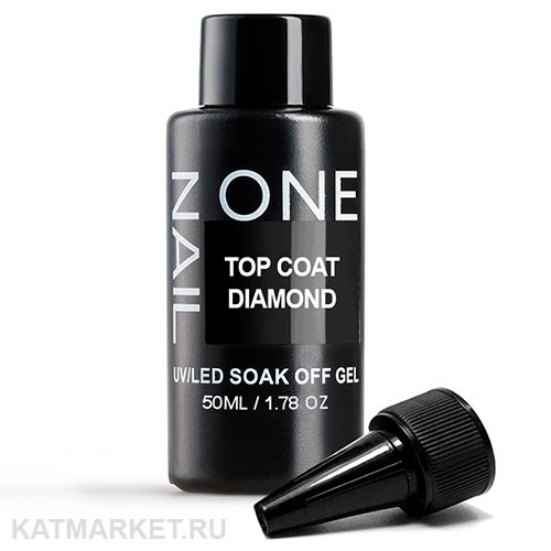 OneNail 50мл Diamond Топ без липкого слоя, без УФ фильтра бутылка 13302023