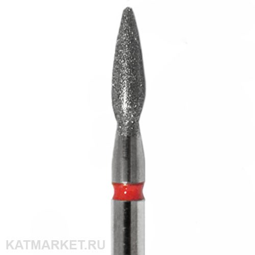 Владмива Фреза алмазная, пламя с круглым концом 2,3 мм, красное 806.104.243.514.023Р 70601523