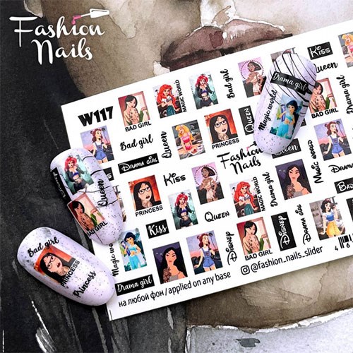 Fashion Nails Слайдер на прозрачной пленке White 117 61291117
