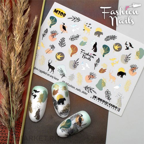 Fashion Nails Слайдер на прозрачной пленке Metallic 308 61293308
