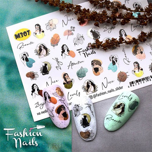 Fashion Nails Слайдер на прозрачной пленке Metallic 307 61293307