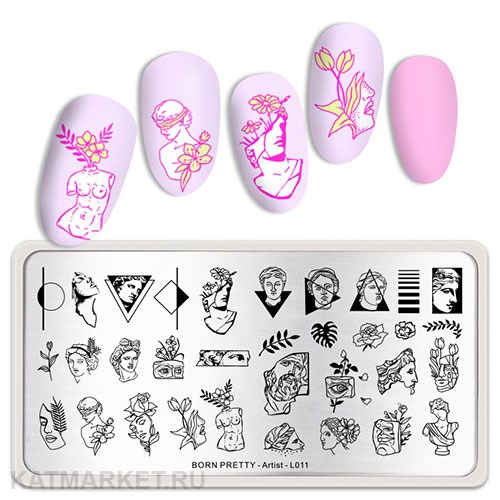 BornPretty Пластина для стемпинга Artist L011 60501031