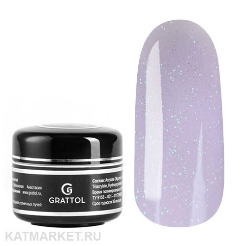 Grattol 15мл Farfor 05 Гель для моделирования с шиммером 10630005