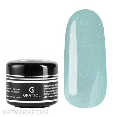 Grattol 15мл Farfor 09 Гель для моделирования с шиммером 10630009