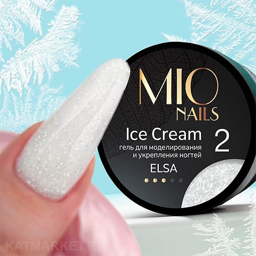 Mio 13г Elsa 02 Гель для моделирования ногтей Ice Cream 13110002