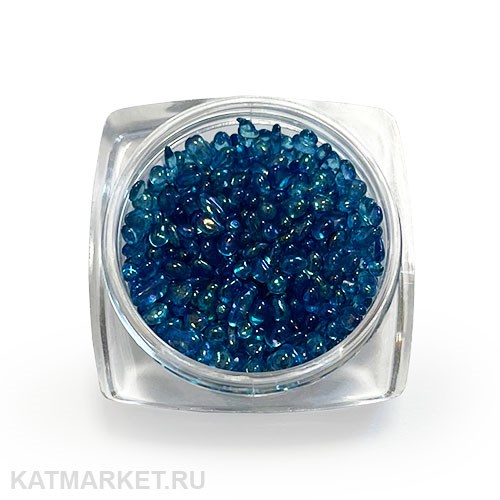 Камни для дизайна в баночке, темно-синие 61008103