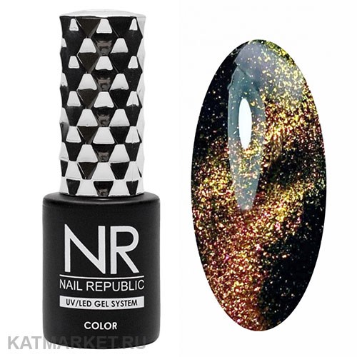 NR 10мл Cat 42 Кошачий Глаз 5D Медно-желто-зеленый 11719042