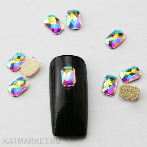 Прямоугольник с фаской голография, 20шт 61303112