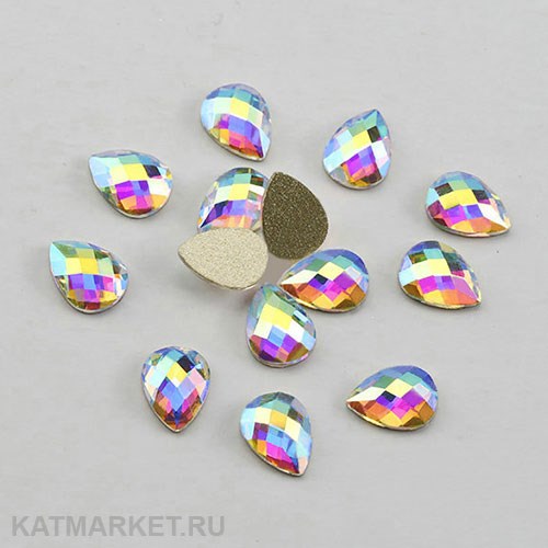 Капля широкая голография, 20шт 61303113