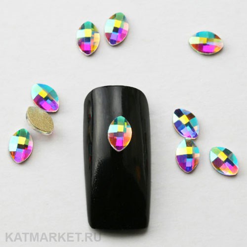 Овал острый голография, 20шт 61303114