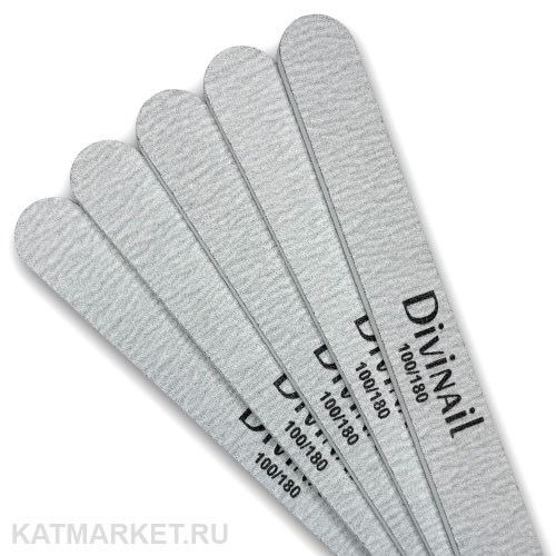 Divinail Пилка серая 100/180 прямая 60619001