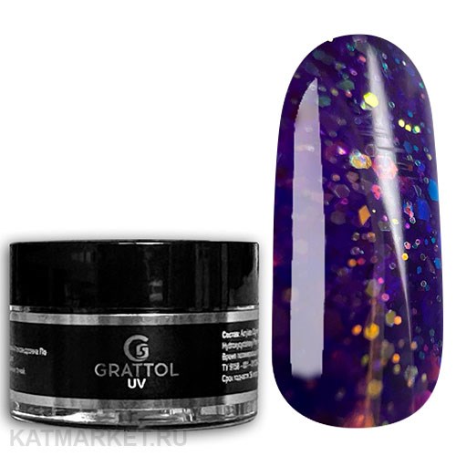 Grattol 15мл Opal Neptune Гель для наращивания 10643006