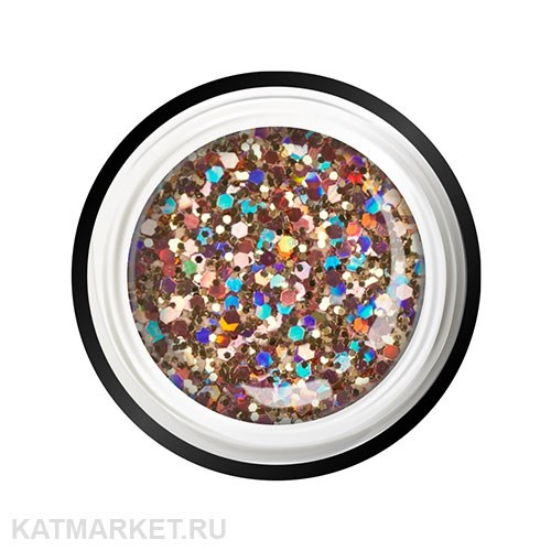 Nail Club 5мл GB-01 Gold Quartz Гель-краска с пайетками 12205201
