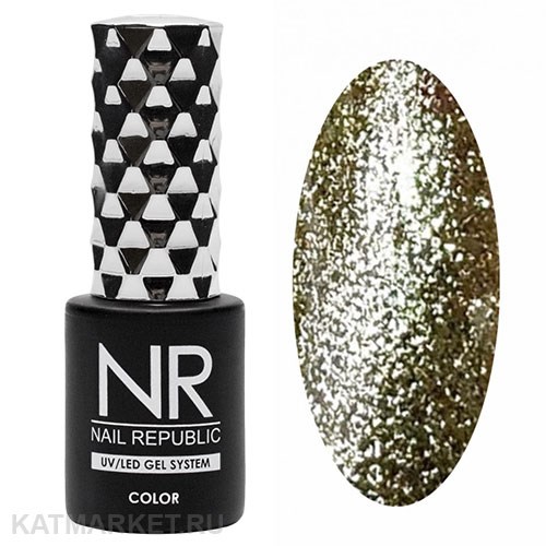 NR 10мл Гель-лак 383 жидкий кристалл, Желтый 11708383