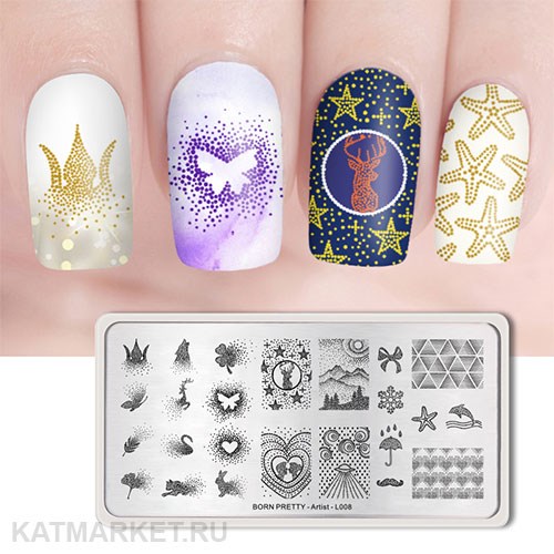 BornPretty Пластина для стемпинга Artist L008 60501028