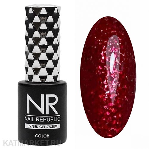 NR 10мл Гель-лак 430 Мерцающий красный циркон 11708430