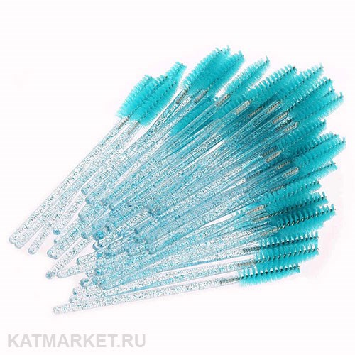 Щеточки нейлоновые 50шт бирюзовые 81001023