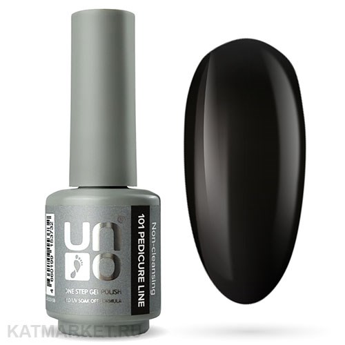 Uno 8г Pedicure Line 101 черный Однофазный гель-лак 10311101