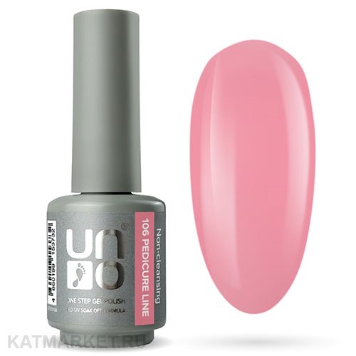 Uno 8г Pedicure Line 106 розовый Однофазный гель-лак 10311106