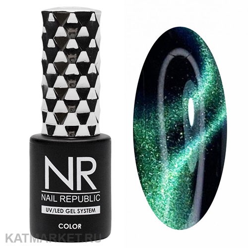 NR 10мл Cat 28 Кошачий Глаз 3D Green-grass 11719028