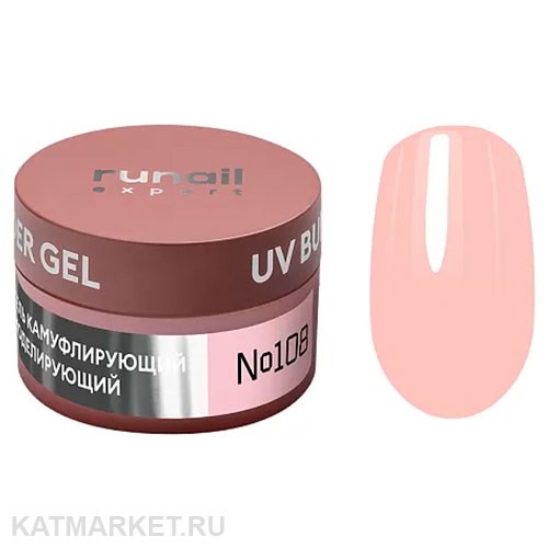 Runail 15г 108 Моделирующий УФ-гель UV Builder Gel банка 13505108