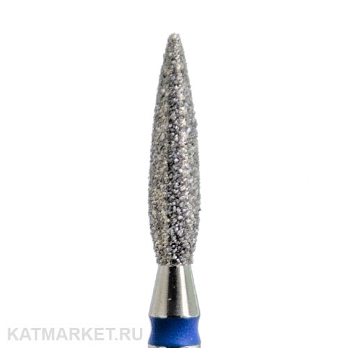 КМИЗ Алмазная фреза 117967 пламя 2,3мм синее удлиненное 866.104.243.100.023 70112223