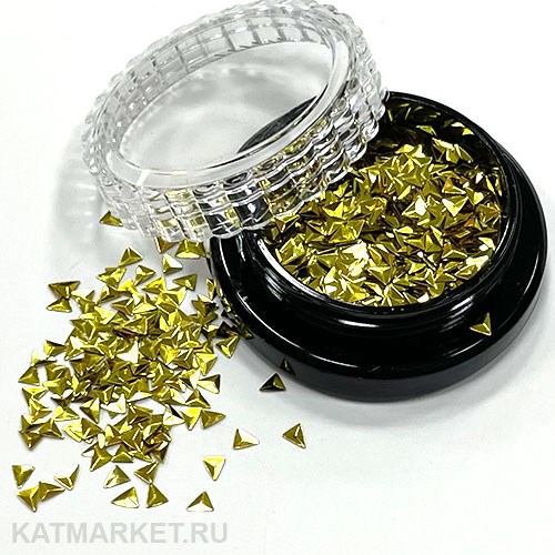 Sparkly дизайн треугольники, золото 61004023
