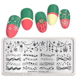 BornPretty Пластина для стемпинга Decoration L002 60501002