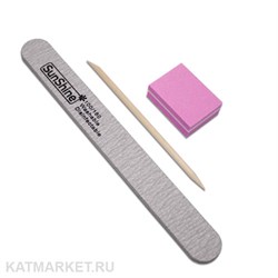 Набор Пилка Sunshine 100/180, Апельсиновая палочка, Мини-баф 60618201
