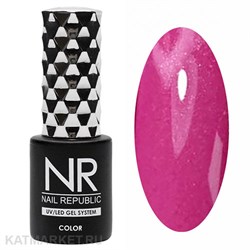 NR 10мл Гель-лак 218 Мерцающий клюквенный 11708218